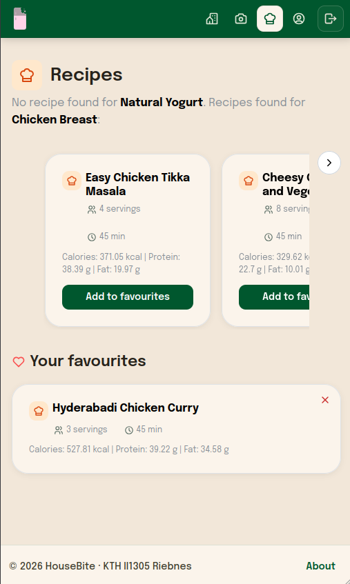 Recipe suggestions